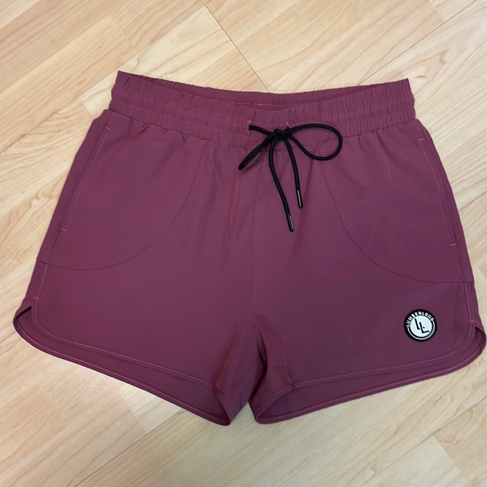 Lumber Legs poly/spandex unlined athletic shorts, like new